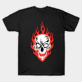 FLAMING SKULL T-Shirt